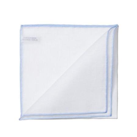 Les pochettes de costume &raquo; Les blancs &raquo; Pochette bordure couleur