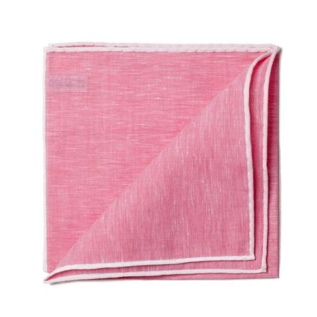 Les pochettes de costume &raquo; Les couleurs &raquo; Pochette lin bord blanc
