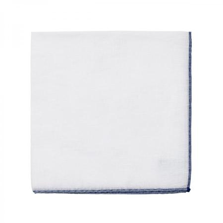 Les pochettes de costume &raquo; Les blancs &raquo; Pochette bordure couleur