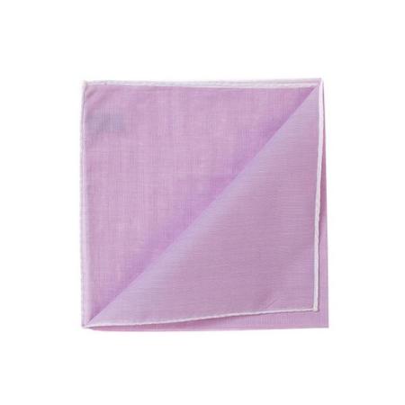 Les pochettes de costume &raquo; Les couleurs &raquo; Mouchoir à bord blanc col. parme
