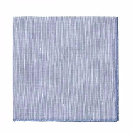 Les pochettes de costume &raquo; Les couleurs &raquo; Pochette lin bord bleu