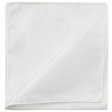 Les pochettes de costume &raquo; Les blancs &raquo; Mouchoir à bord blanc col. blanc