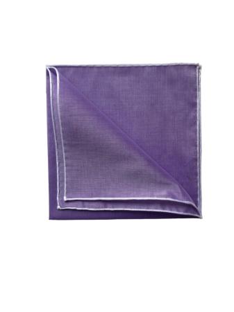 Les pochettes de costume &raquo; Les couleurs &raquo; Mouchoir à bord blanc col. violet